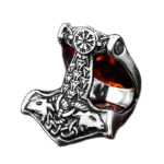 bague chevaliere marteau de thor en acier inoxydable modele 5 54 4 mm roas250 264 1