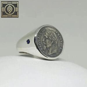 Bague Chevalière Napoléon Iii: L’art Français Par Excellence! - 40mm