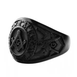 bague chevaliere noire en acier inoxydable 54 4 mm roas250 954 1