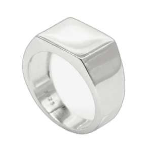 Bague Chevalière Rectangulaire à Graver - 51.9 Mm