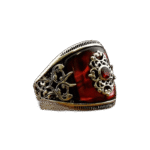bague chevaliere rouge zircon bijou luxe homme roas300 299 1