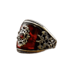 bague chevaliere rouge zircon bijou luxe homme roas300 682 1