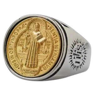 Bague Chevalière Royale En Acier Inoxydable - 54.4 Mm