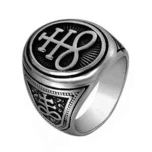 bague chevaliere symbole satanique en acier inoxydable argent 54 4 mm roas250 484 2