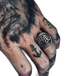 bague chevaliere symbole satanique en acier inoxydable roas250 719 2