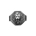 bague chevaliere tete de lionen argent sterling oxyde 49mm roas400 725 1