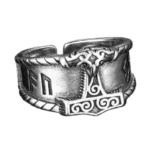 Bague Chevalière Thor: Puissance Et Durabilité Exceptionnelles - Redimensionnable