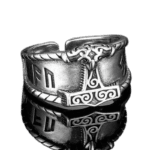 Bague Chevalière Thor: Puissance Et Durabilité Exceptionnelles - Redimensionnable