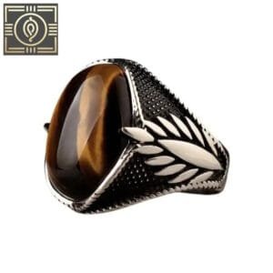 Bague Chevalière Tigre Ovale: Force Et Courage En Argent Massif - 54 Mm