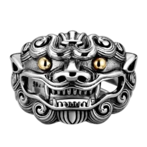 Bague Chevalière Unique: Porte-bonheur Et Protection - Redimensionnable