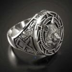 Bague Chevalière Viking De Mythologie Nordique