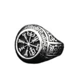Bague Chevalière Viking En Acier Inoxydable