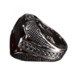 bague chevaliere zircon cubique rouge bijou homme moderne et imposant roas400 119 1