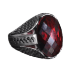 bague chevaliere zircon cubique rouge bijou homme moderne et imposant roas400 876 1