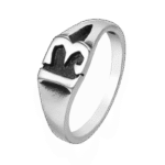 bague chiffre 13 en acier inoxydable style moderne et unique argent 54 4 mm roas200 454 1