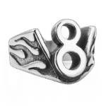 bague chiffre 8 homme en acier inoxydable elegance infinie roas250 775 1