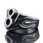 bague chiffre 8 homme en acier inoxydable elegance infinie roas250 812 1