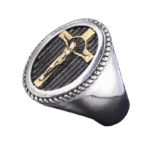 bague chretienne en acier inoxydable bicolore pour homme roas250 652 1