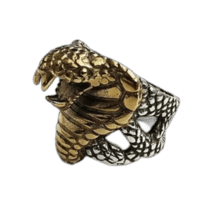 bague cobra homme sculpture audacieuse pour votre doigt 54 4 mm or roas200 318 1