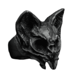 bague crane chat en acier inoxydable noir 54 mm roas250 773 1