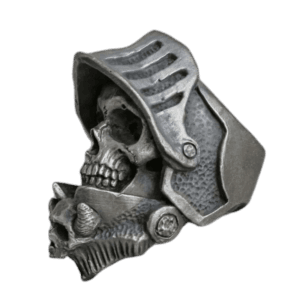 Bague Crâne Chevalier: Design Audacieux Et Robuste 1 Bague Crâne Chevalier: Design Audacieux Et Robuste - 54.4 Mm