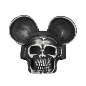 Bague Crâne Mickey En Acier Inoxydable - 54 Mm