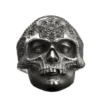 bague crane santa muerte en argent massif roas400 129 1