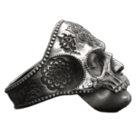 bague crane santa muerte en argent massif roas400 236 1