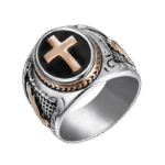 bague croix fond noir elegance audacieuse 54 mm rose gold roas250 737 1