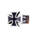 Bague Croix Pattée En Acier Pour Homme - Bijou Des Templiers
