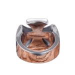 Bague Croix Pattée En Acier Pour Homme - Bijou Des Templiers
