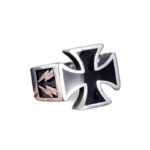 Bague Croix Pattée En Acier Pour Homme - Bijou Des Templiers