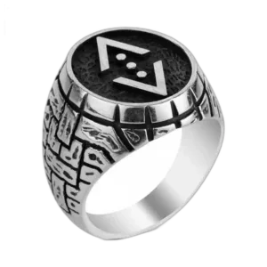 Bague Cukur En Argent Massif 925: Design Unique Pour Se Démarquer - 51.9 Mm