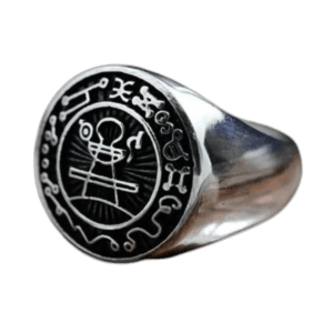 Bague De Salomon Pentacle En Acier Inoxydable: Mystique Et Unique - 57 Mm