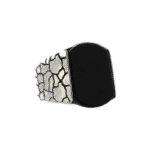 bague donyx noir joaillerie haut de gamme en argent massif 925 55 mm roas400 713 1
