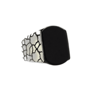 bague donyx noir joaillerie haut de gamme en argent massif 925 55 mm roas400 713 1