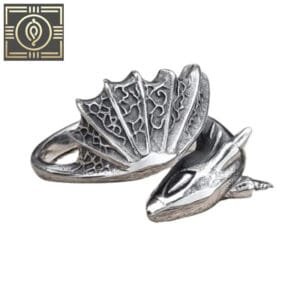 Bague Dragon: Symbole De Puissance Mythique - Argent / 54 Mm