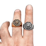 bague en acier inoxydable avec tete de lion expression masculine et elegance roas200 219 1