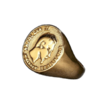 Bague En Acier Inoxydable Chevalière Napoléon - Un Style Historique Unique!