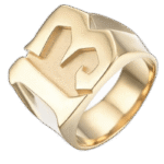 bague en acier inoxydable un symbole daudace or 51 8 mm roas250 345 1