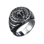 bague en acier motif lion affirmez votre style unique argent 54 4 mm roas200 755 1