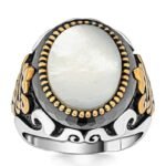 bague en argent avec pierre nacree blanche un chef doeuvre vintage roas400 929 1