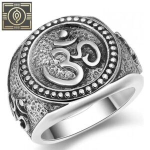 bague en argent homme motif om bouddhiste 58 mm roas400 391 1