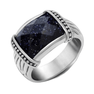 Bague étincelante En Acier Inoxydable Couleur Métal - Argent / 54.4 Mm