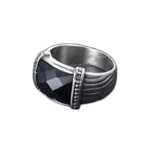 bague etincelante en acier inoxydable couleur metal roas200 418 1