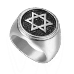 bague etoile de david noire en acier inoxydable puissance divine roas250 968 1