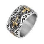 bague faravahar en acier inoxydable puissance divine style oriental 57 mm or roas250 860 1