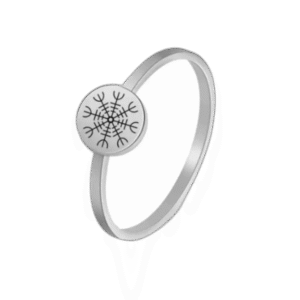 bague femme viking en acier inoxydable magnifiquement detaillee 54 mm argent roas200 944 1