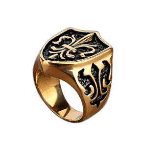 Bague Fleur De Lys Homme: Bijou Majestueux Et Raffiné 3 Bague Fleur De Lys Homme: Bijou Majestueux Et Raffiné - 54.4 Mm