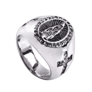 Bague Gitane Homme Vierge Marie: Foi Et élégance - 52 Mm / Argent